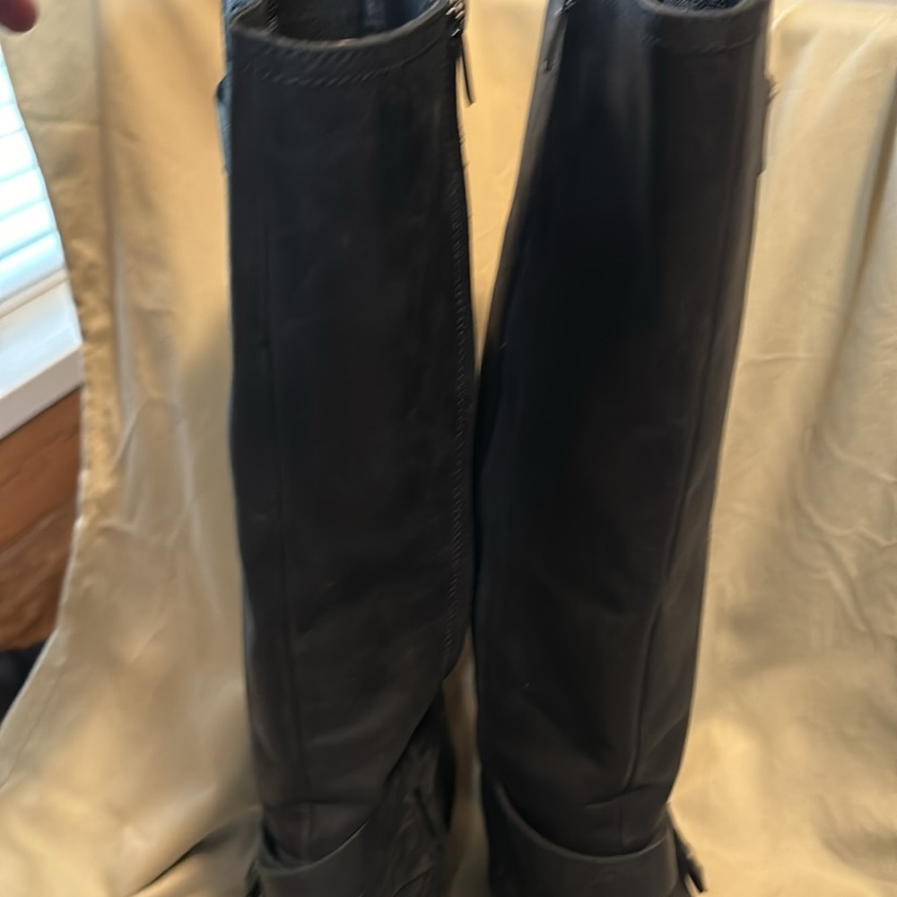UGG Bandera black leather riding boots stunning excellent condition sz 6 - Picture 8 of 13